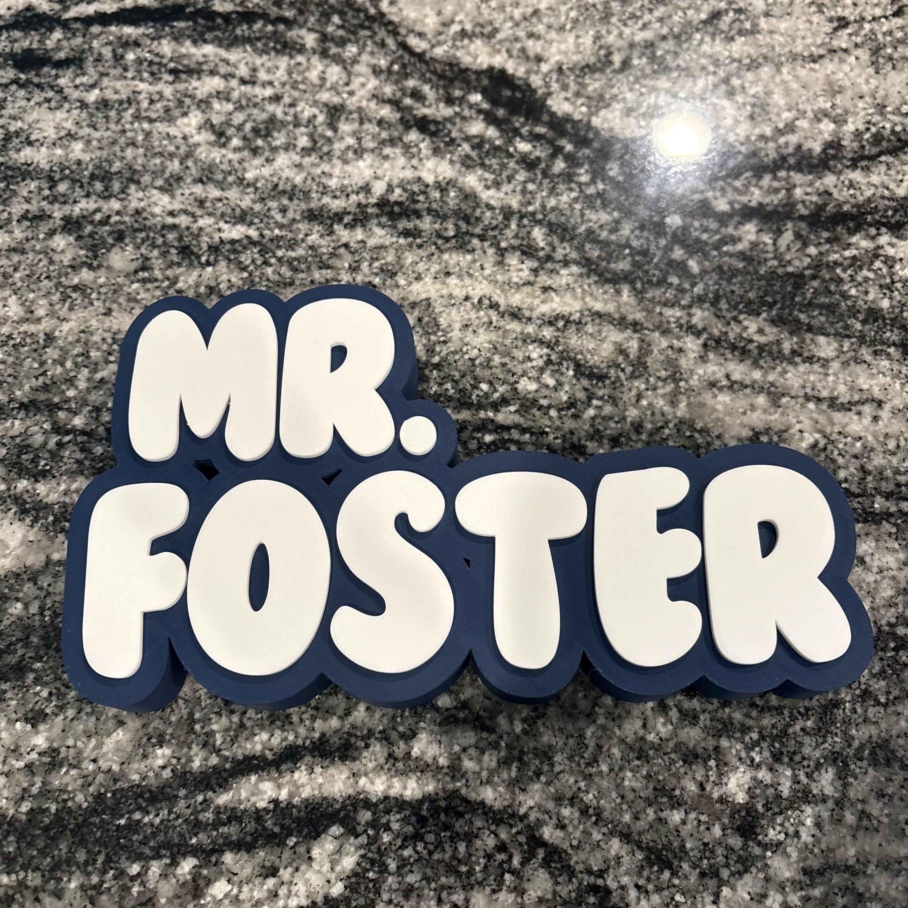 Personalized Back to School Teacher Desk Nameplate| CWGift41