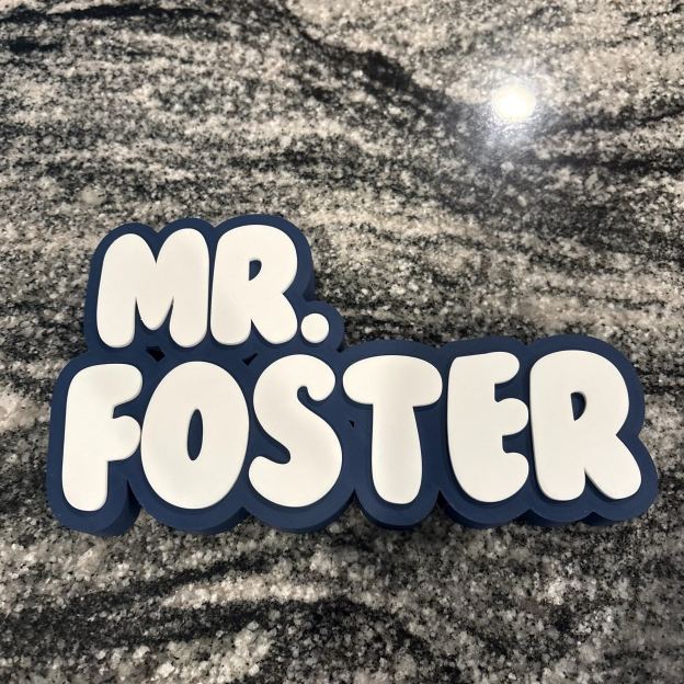 Personalized Back to School Teacher Desk Nameplate| CWGift41