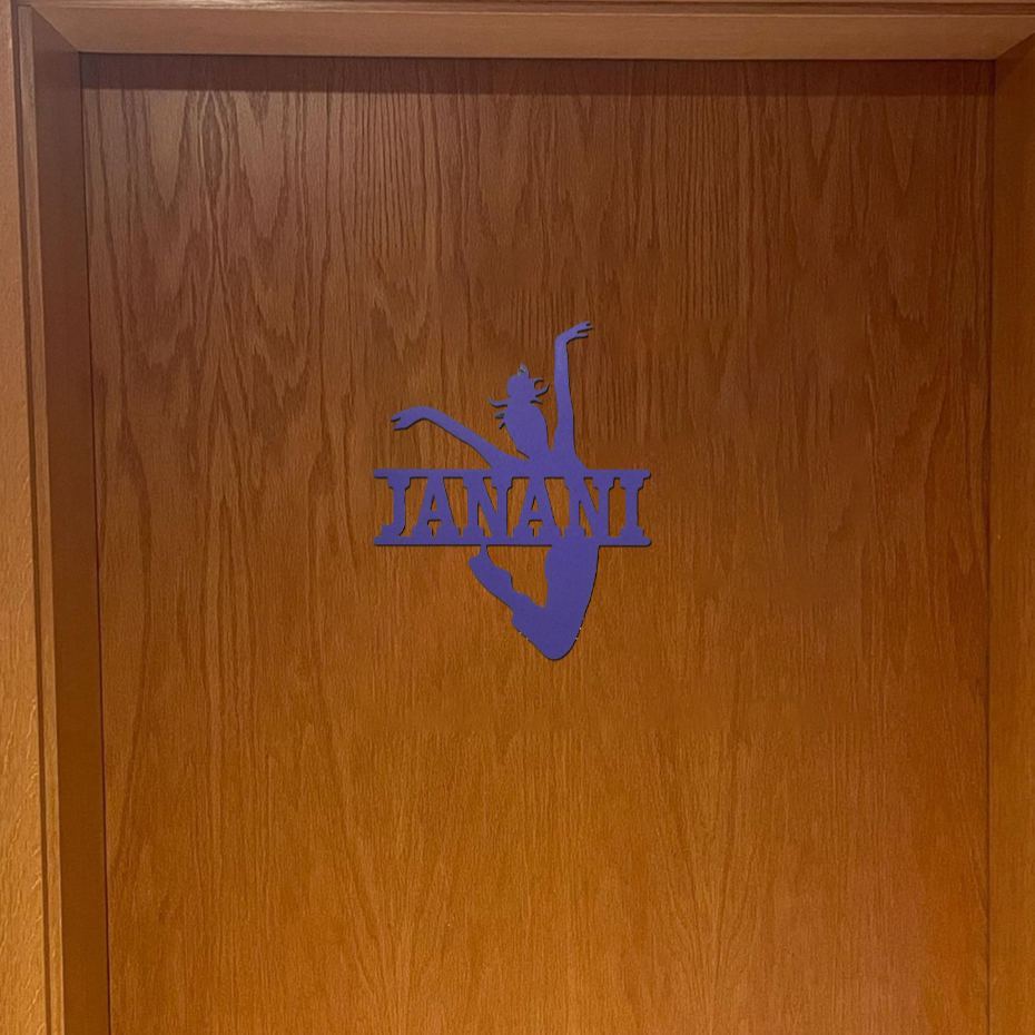 Personalized Gymnast Kid's Bedroom Door Sign | CWBaby445