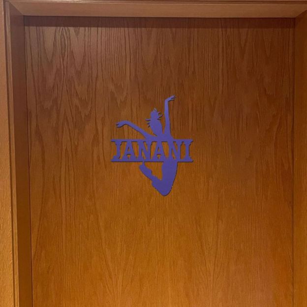 Personalized Gymnast Kid's Bedroom Door Sign | CWBaby445