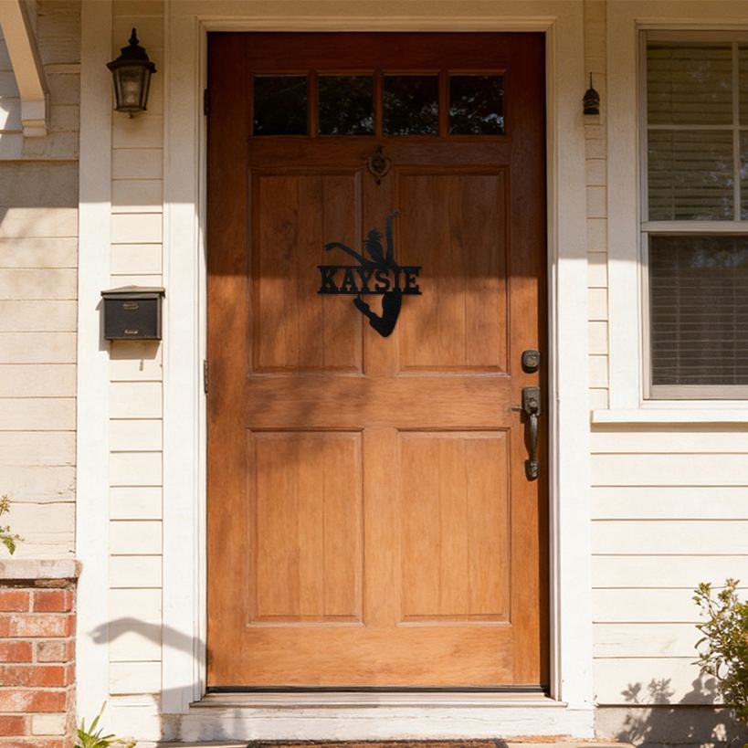 Personalized Gymnast Kid's Bedroom Door Sign | CWBaby445