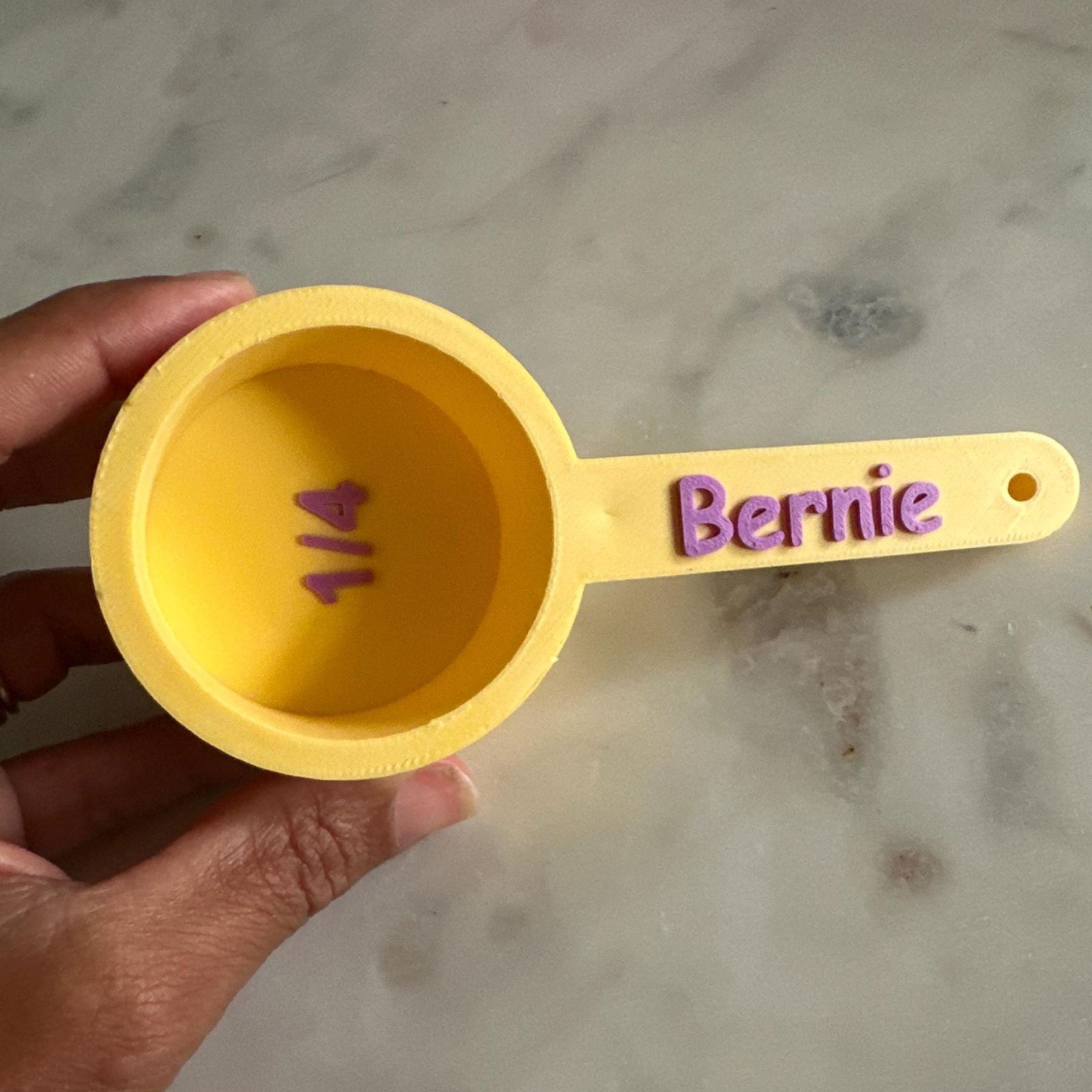 Personalized 3D Printed Pet Measuring Food Scoop Cup | BKPet436