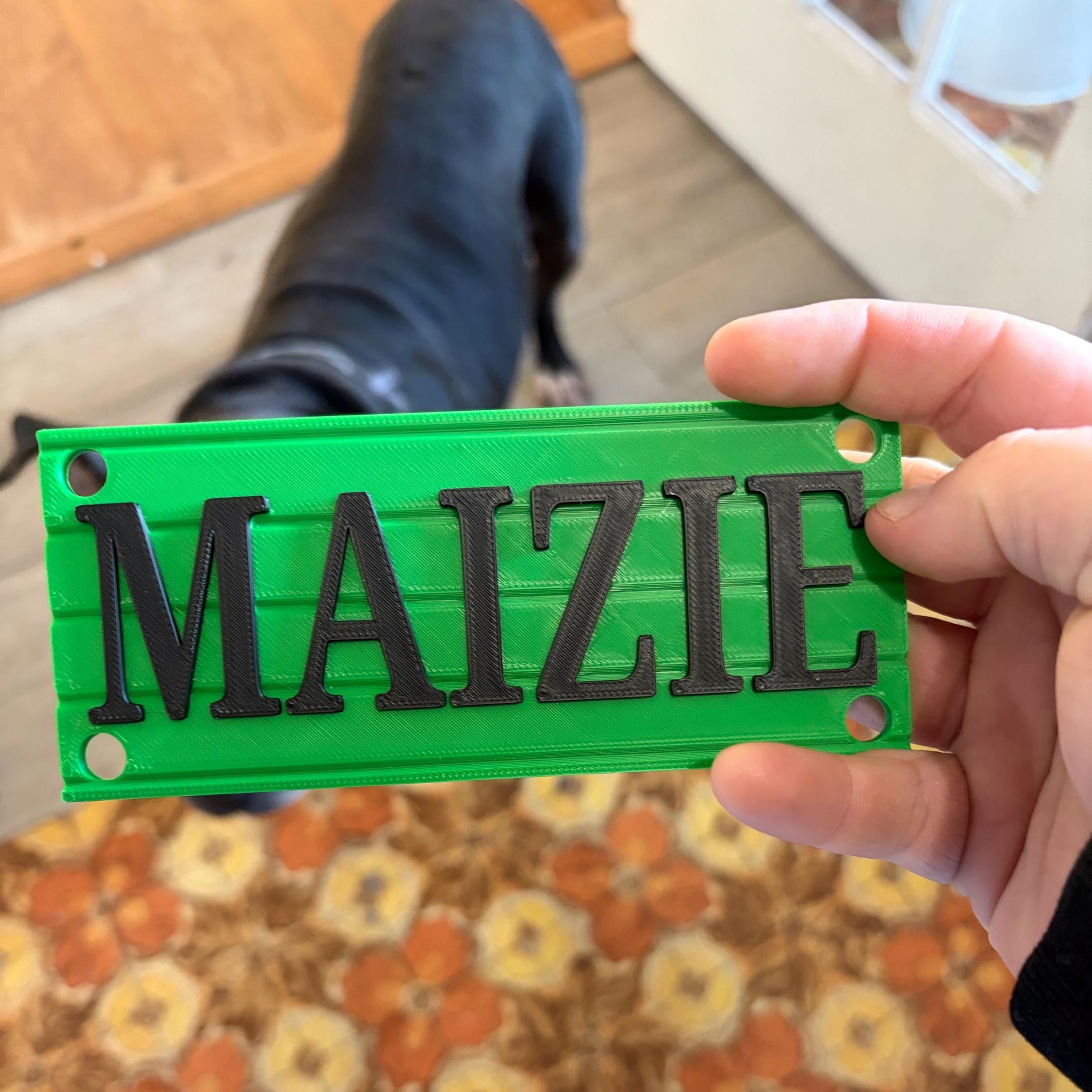 Personalized Pet Tag Animal Crate Name Plate | BKPet439