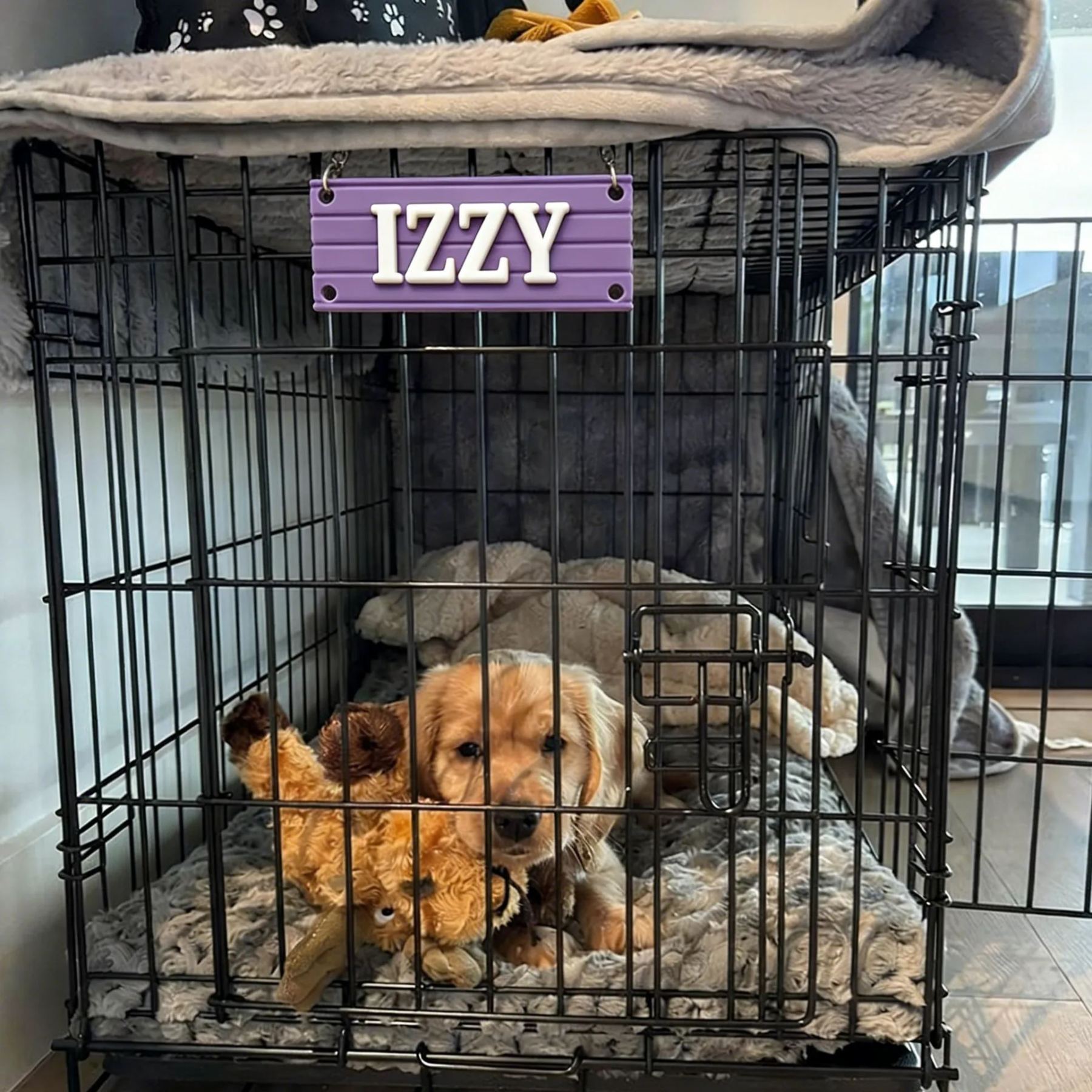 Personalized Pet Tag Animal Crate Name Plate | BKPet439