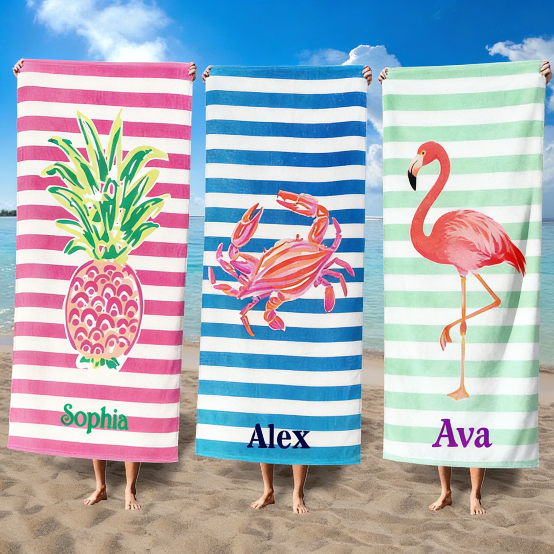 Personalized Lovely Kid Towel for Summer & Beach | CWTowel193