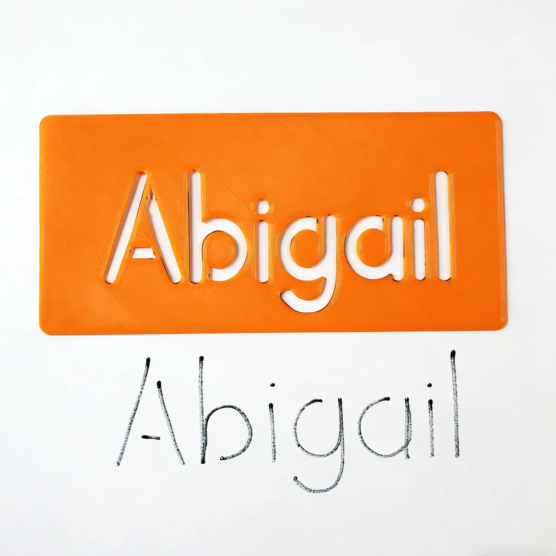 Personalized 3D Printed Name Learning Stencil Kit | CWGift47