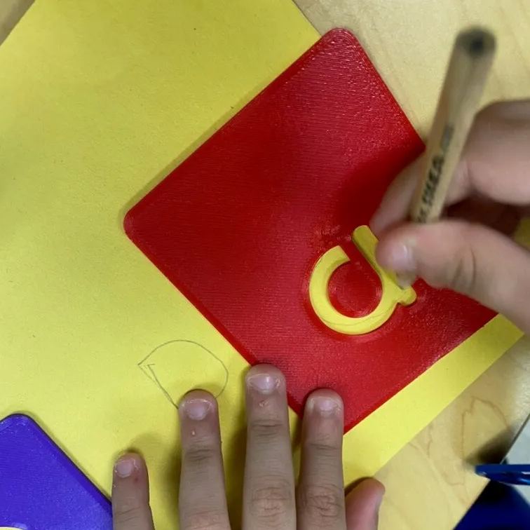 Personalized 3D Printed Name Learning Stencil Kit | CWGift47