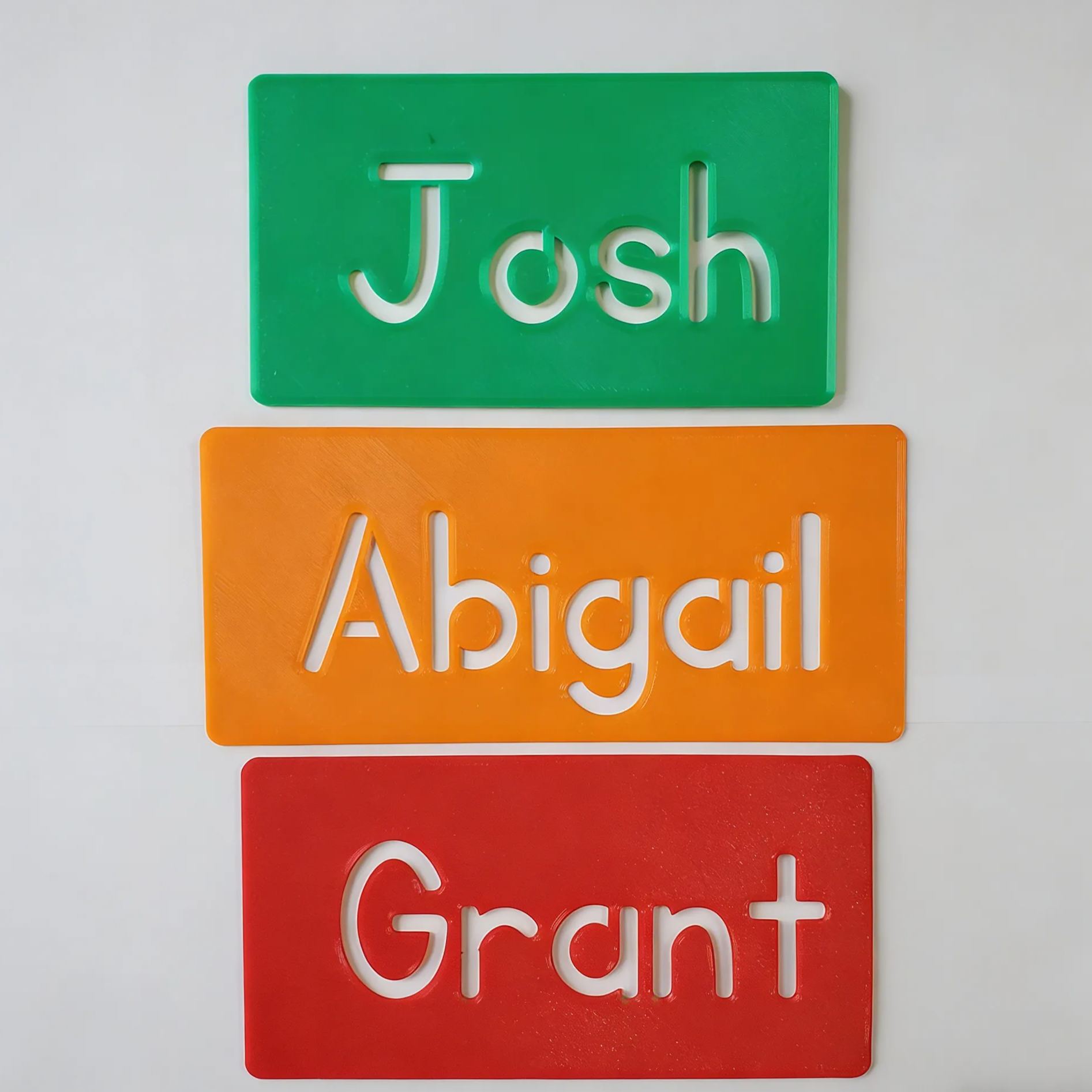 Personalized 3D Printed Name Learning Stencil Kit | CWGift47
