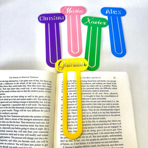 Personalized 3D Printed Name Bookmark Stencil | CWGift49