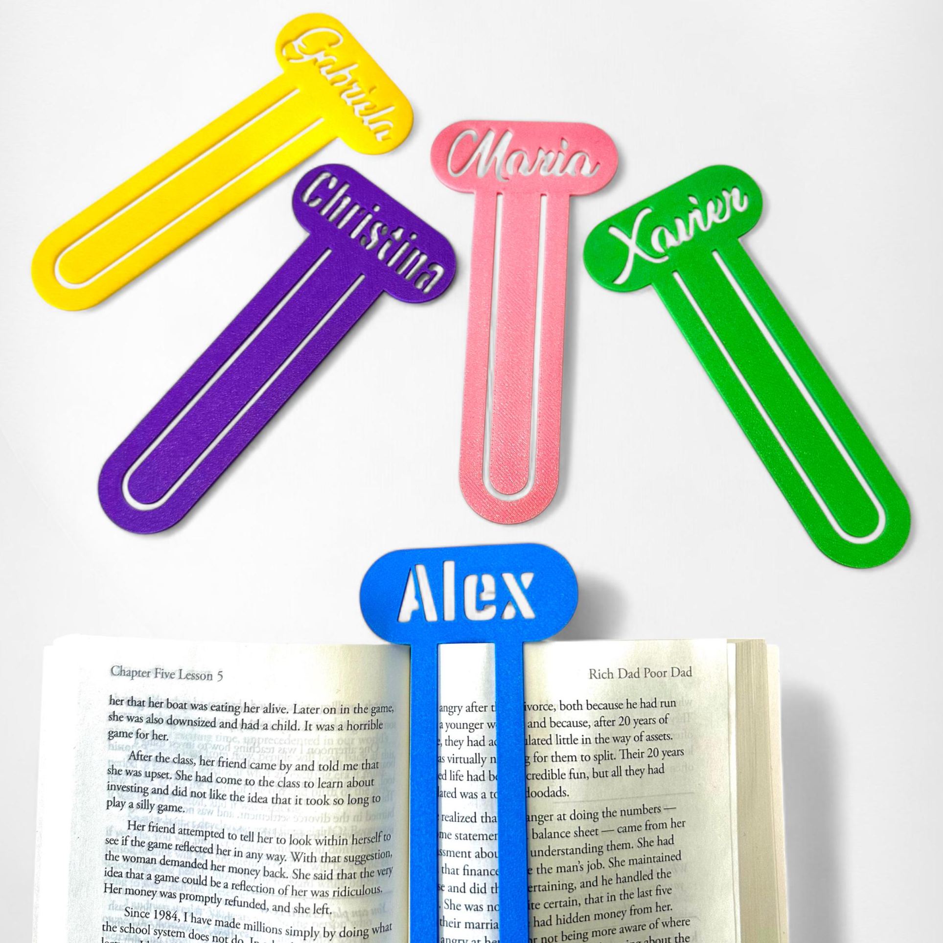 Personalized 3D Printed Name Bookmark Stencil | CWGift49