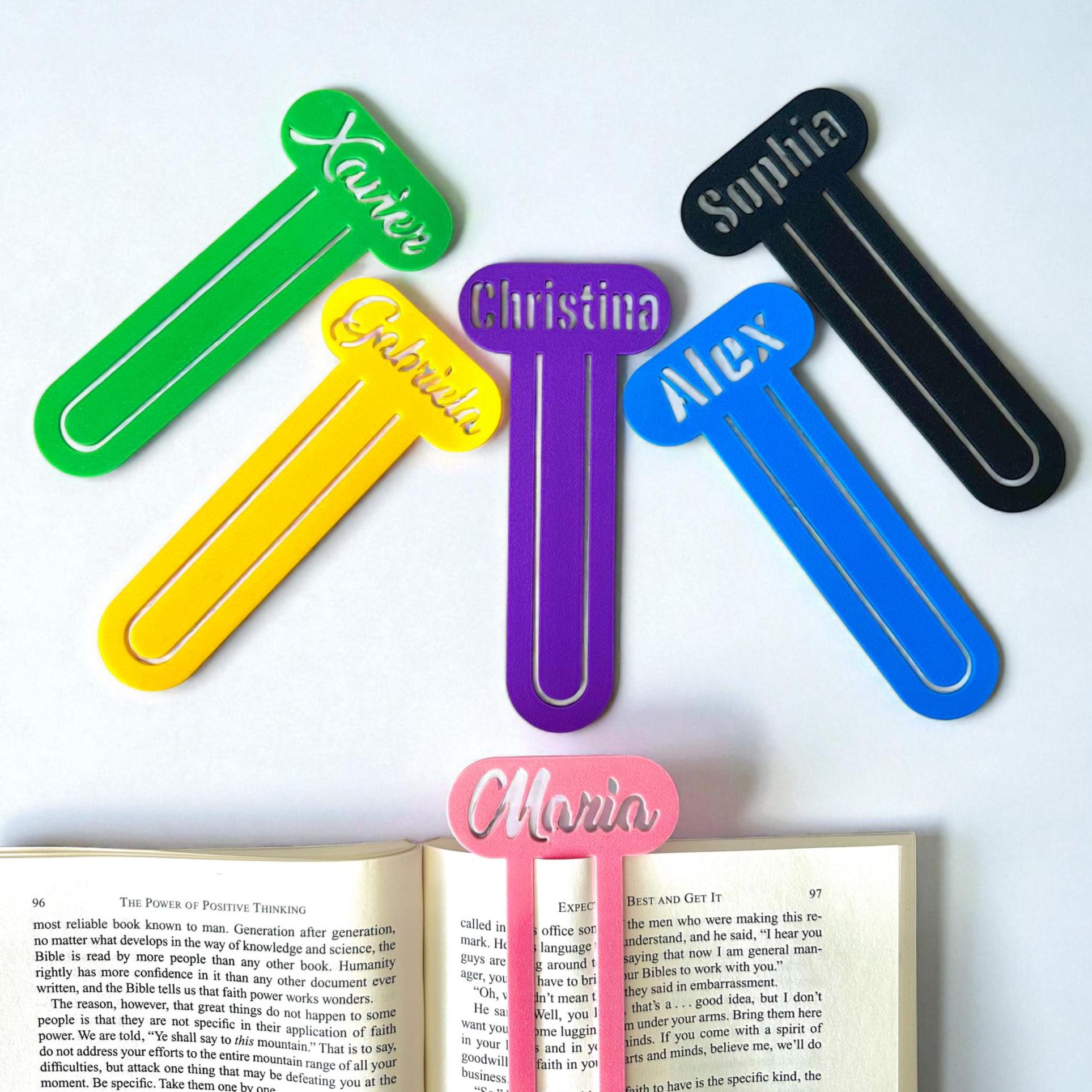 Personalized 3D Printed Name Bookmark Stencil | CWGift49