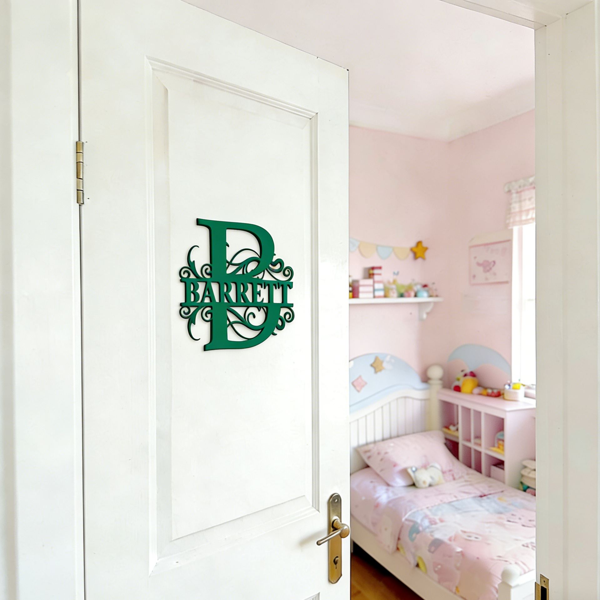 Personalized Monogramed Wall Door Name Sign | CWBaby467