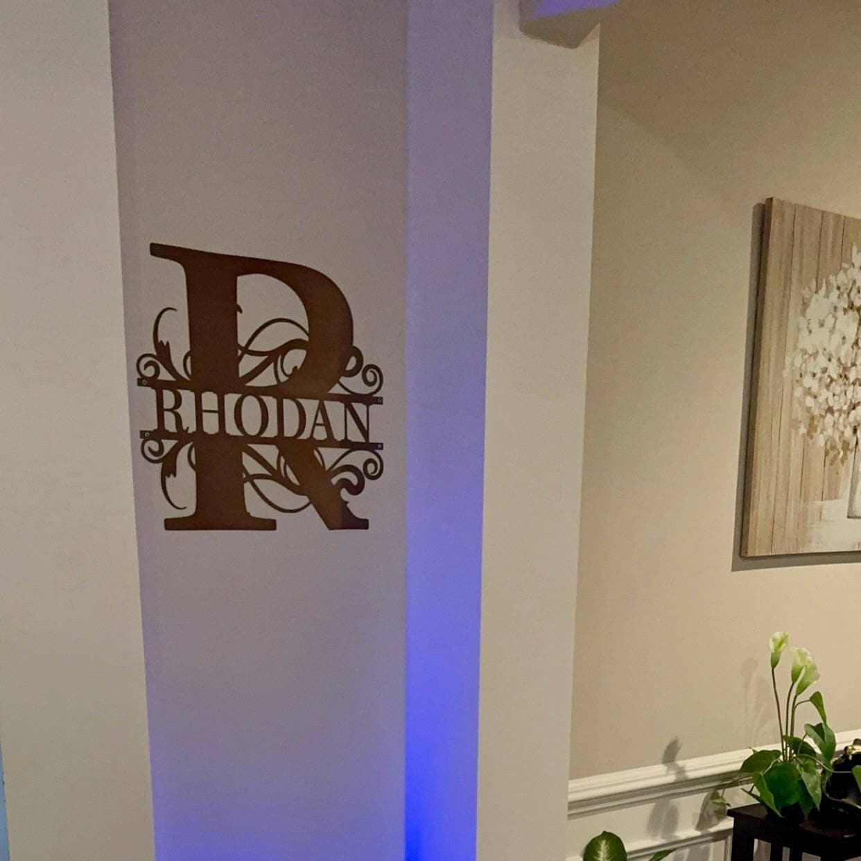 Personalized Monogramed Wall Door Name Sign | CWBaby467