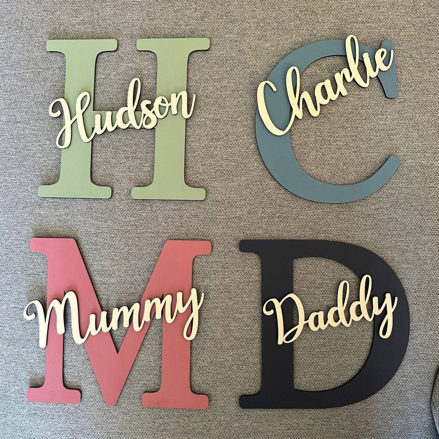 Personalized Monogramed Wall Door Name Sign | CWBaby449