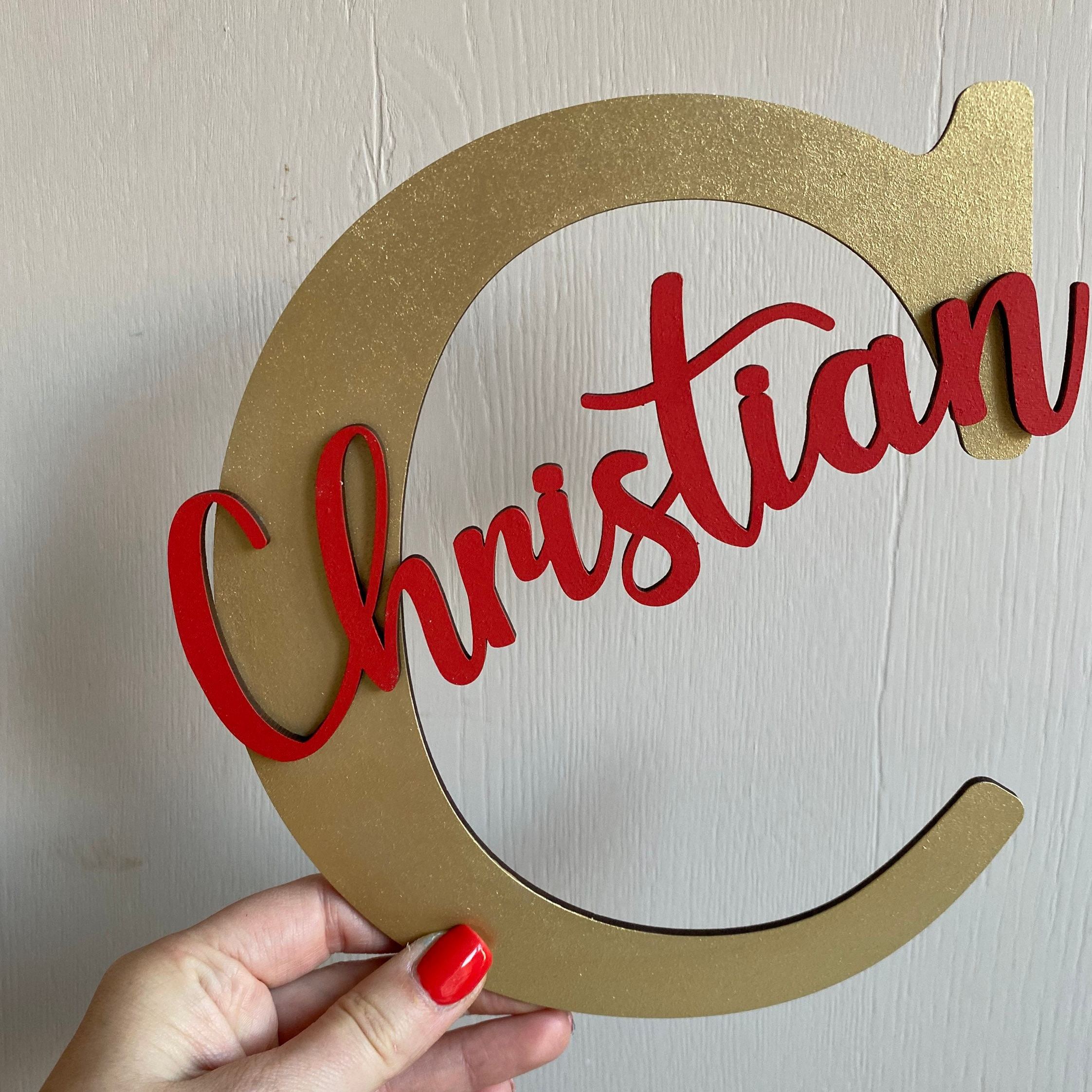 Personalized Monogramed Wall Door Name Sign | CWBaby449