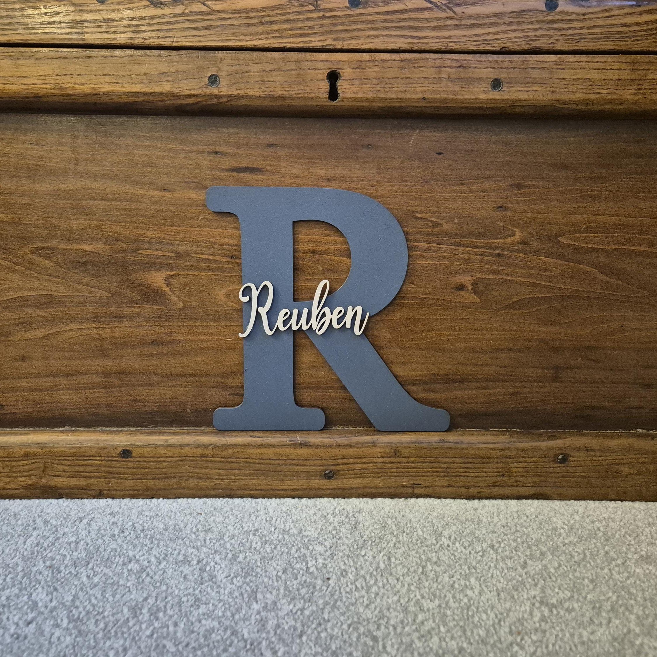 Personalized Monogramed Wall Door Name Sign | CWBaby449