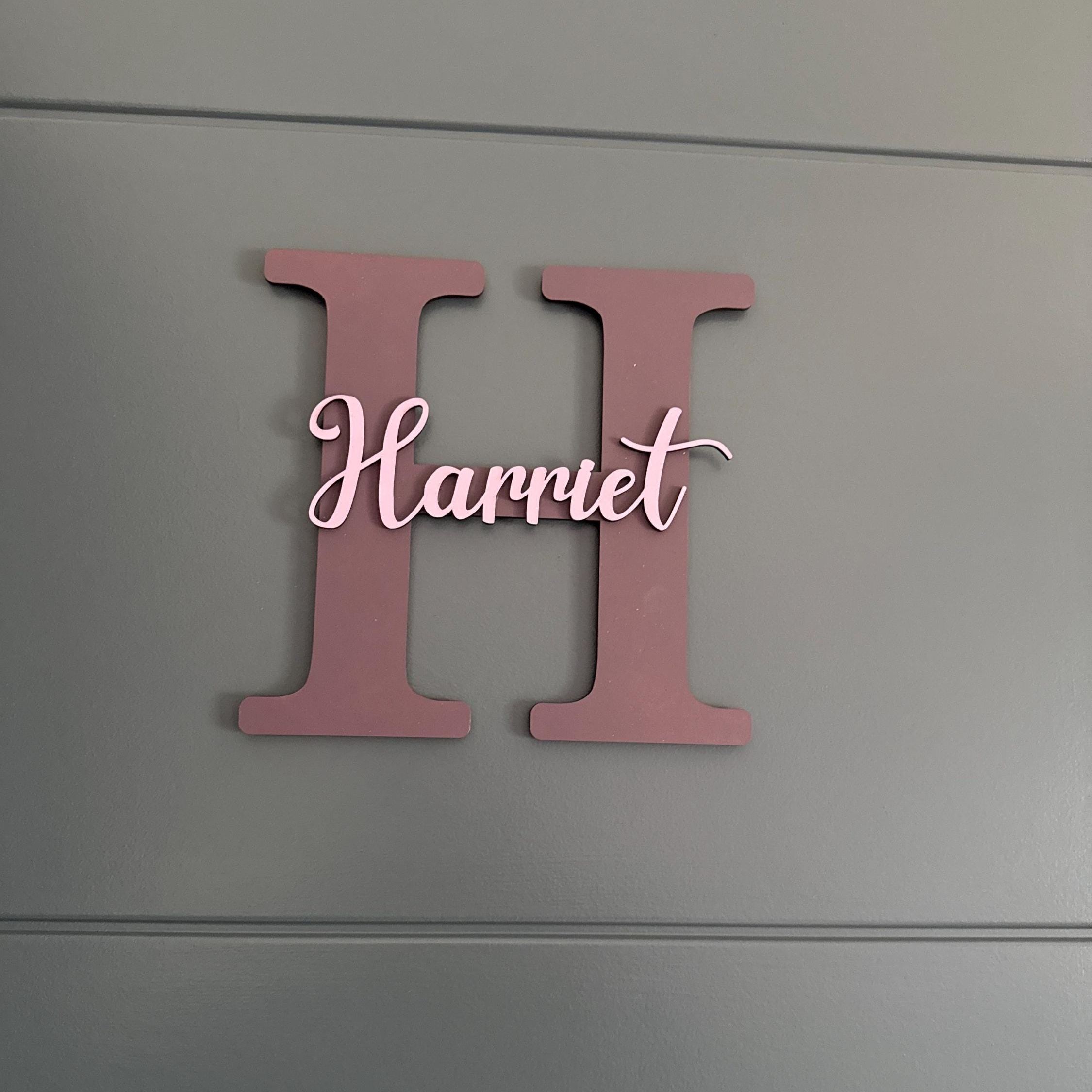 Personalized Monogramed Wall Door Name Sign | CWBaby449