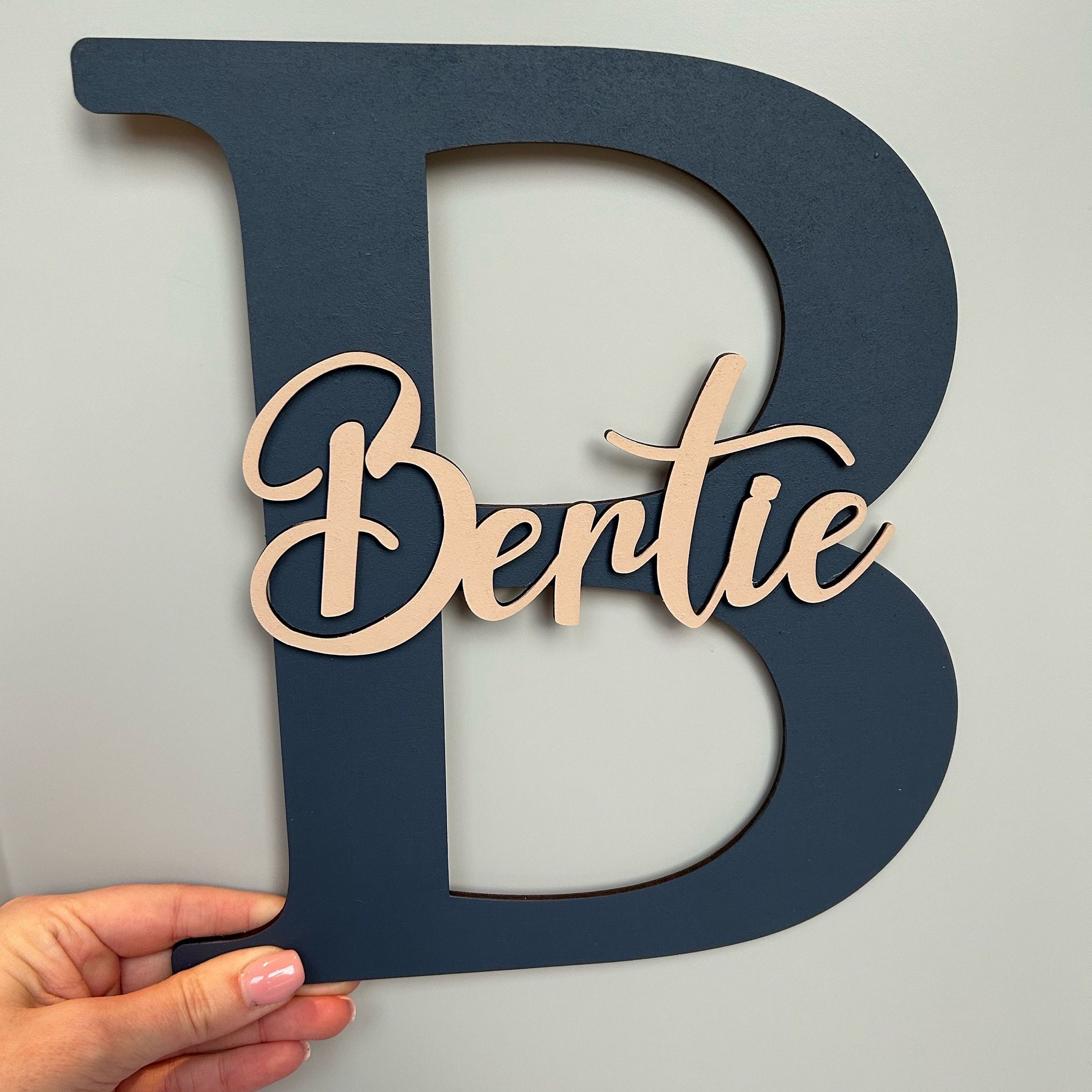 Personalized Monogramed Wall Door Name Sign | CWBaby449