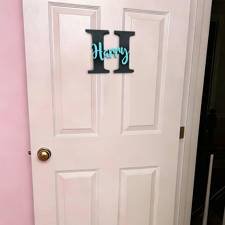 Personalized Monogramed Wall Door Name Sign | CWBaby449