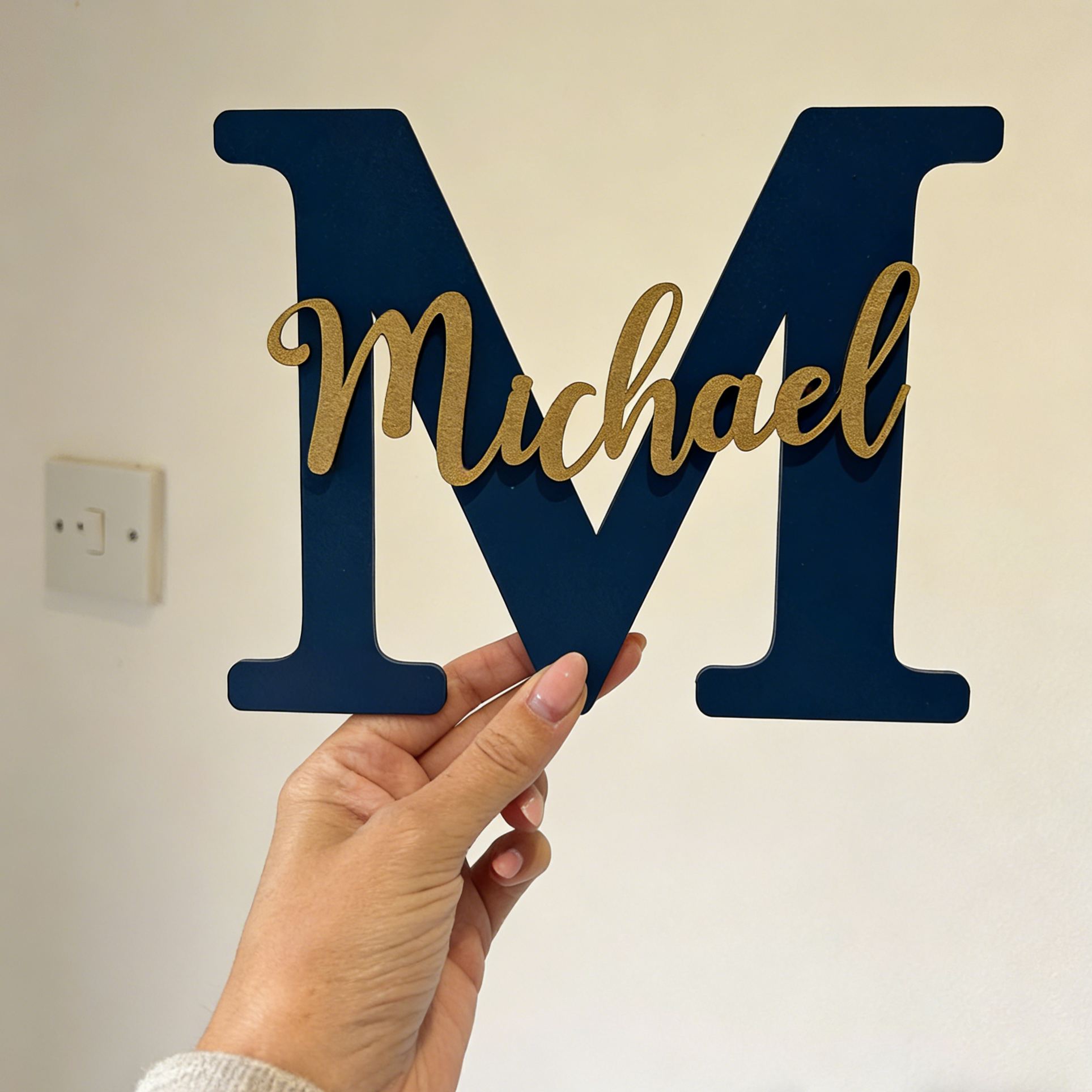 Personalized Monogramed Wall Door Name Sign | CWBaby449