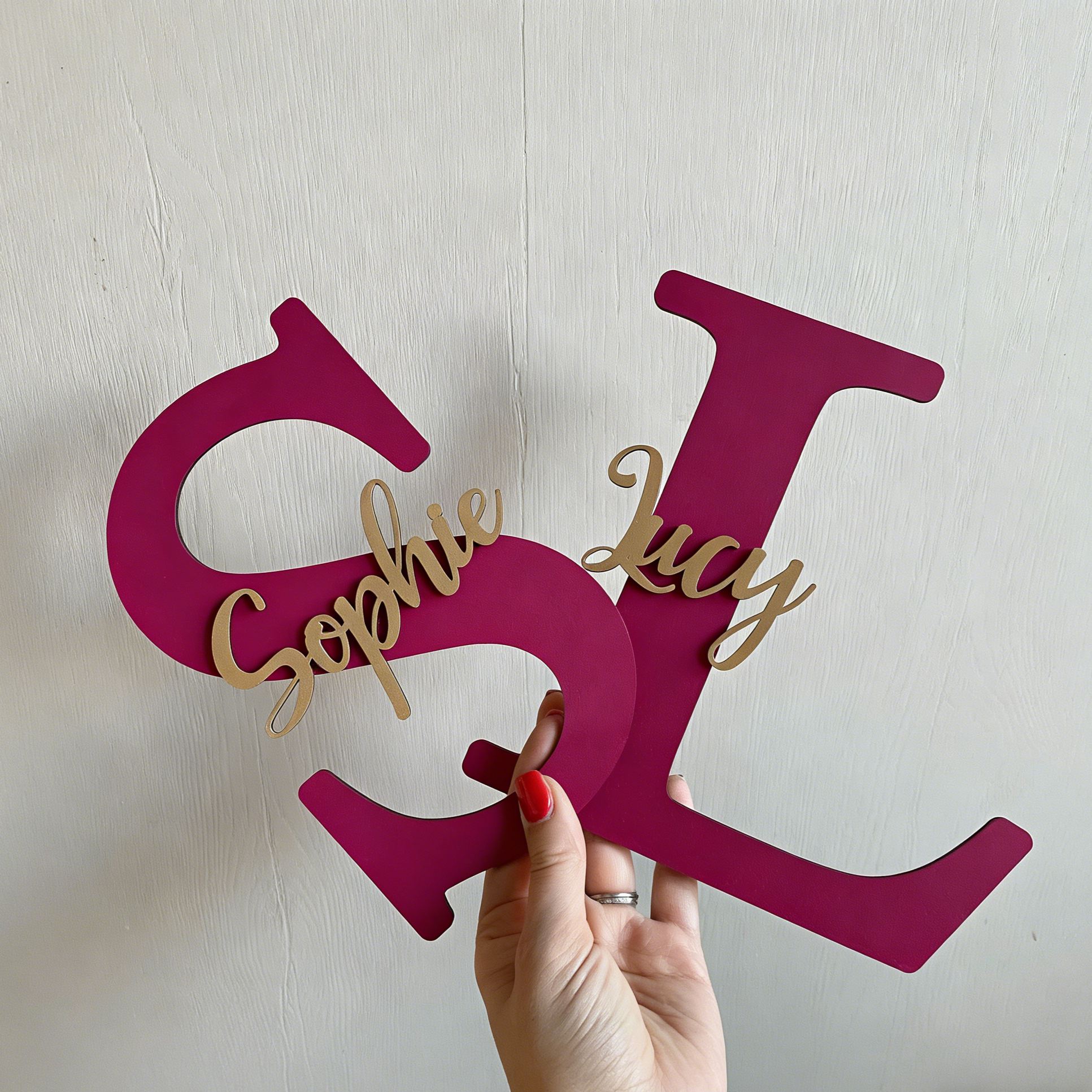 Personalized Monogramed Wall Door Name Sign | CWBaby449