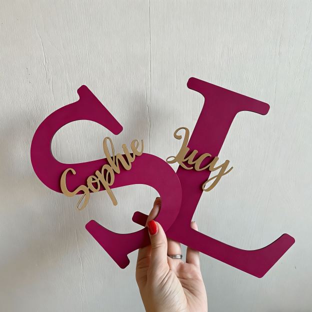 Personalized Monogramed Wall Door Name Sign | CWBaby449