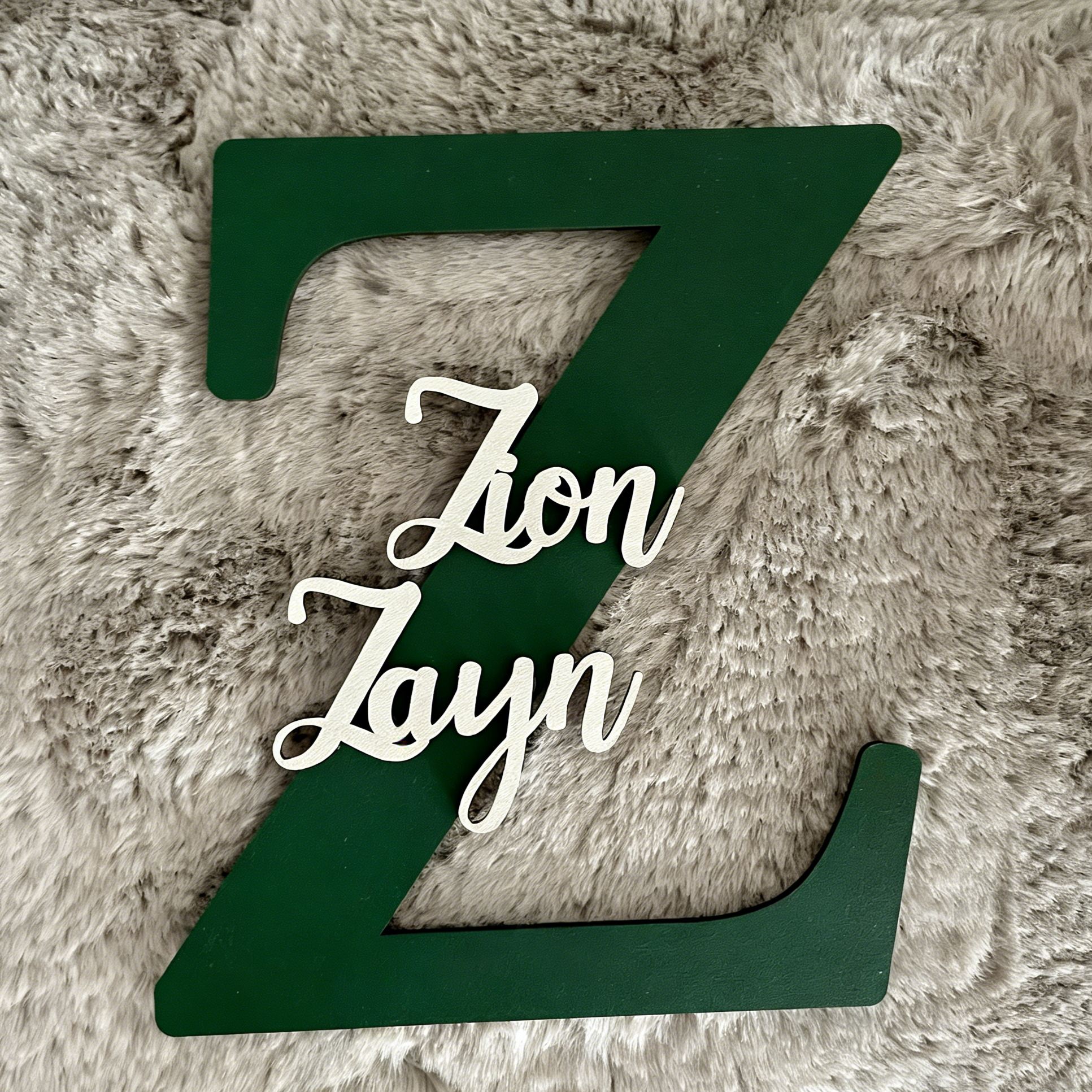 Personalized Monogramed Wall Door Name Sign | CWBaby449