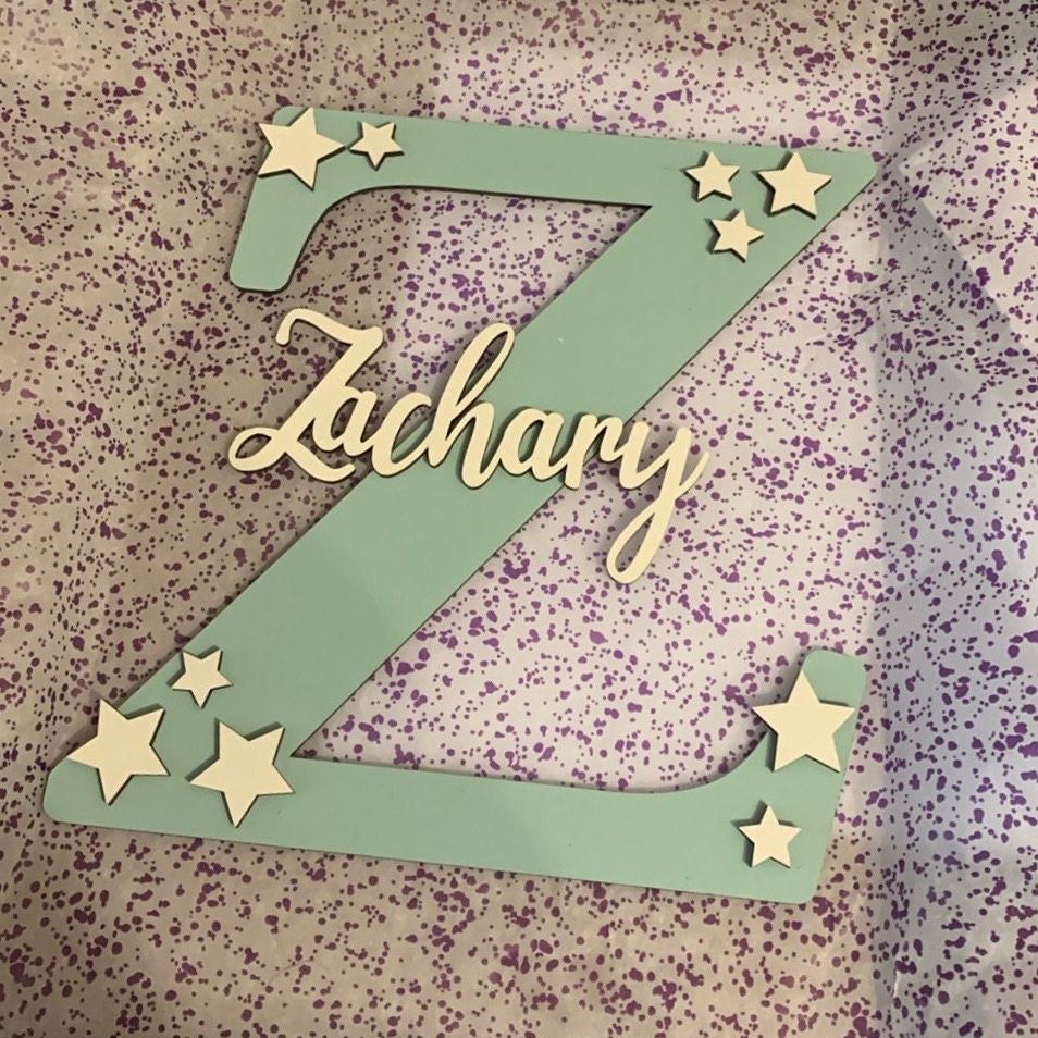 Personalized Monogramed Wall Door Name Sign | CWBaby470