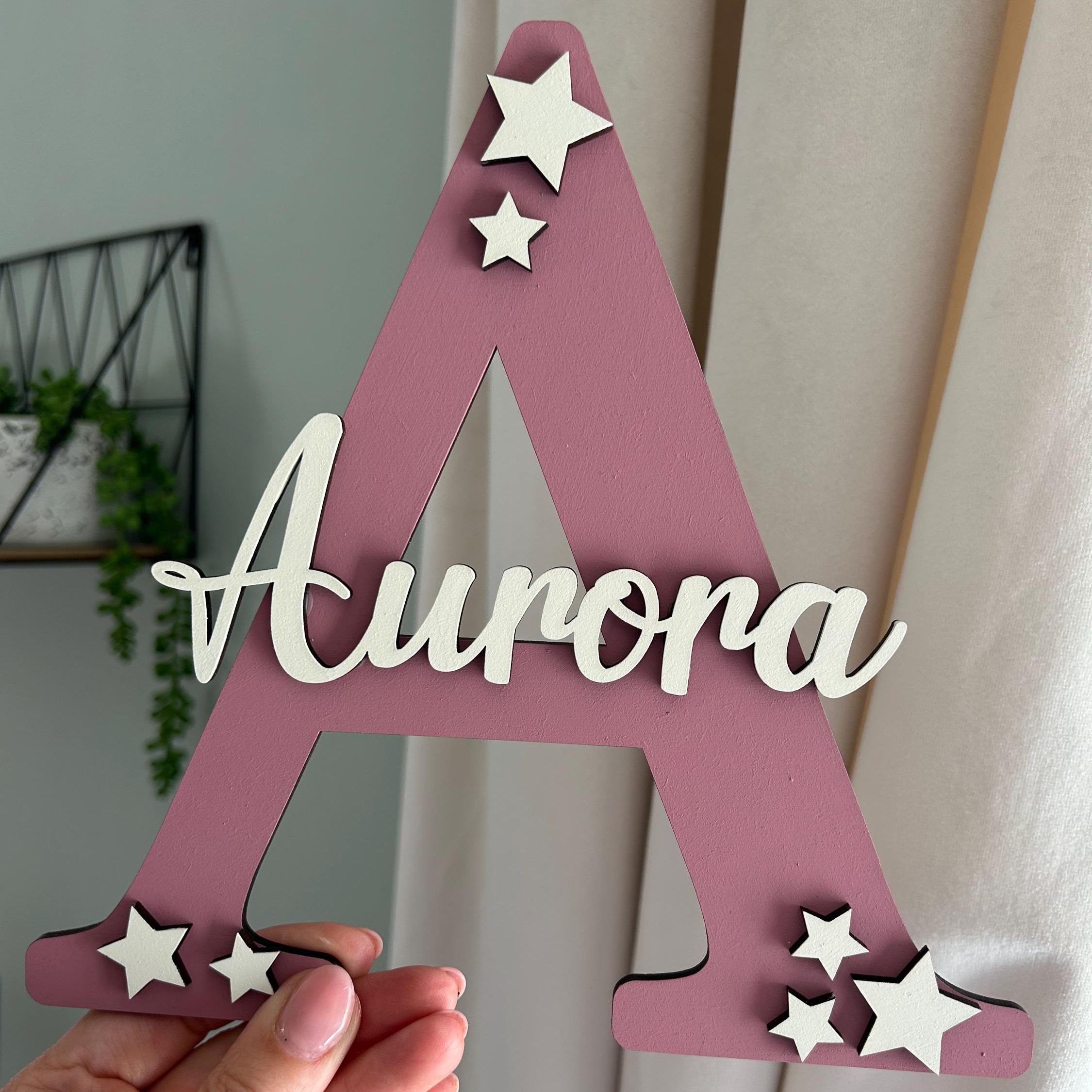 Personalized Monogramed Wall Door Name Sign | CWBaby470