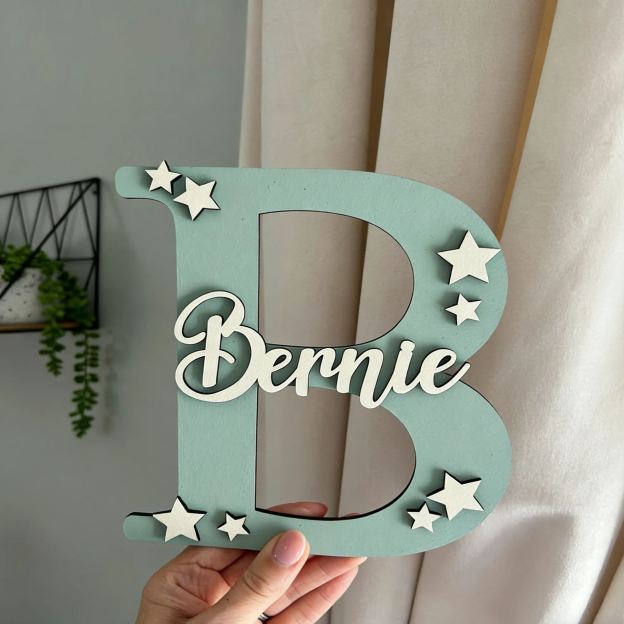 Personalized Monogramed Wall Door Name Sign | CWBaby470
