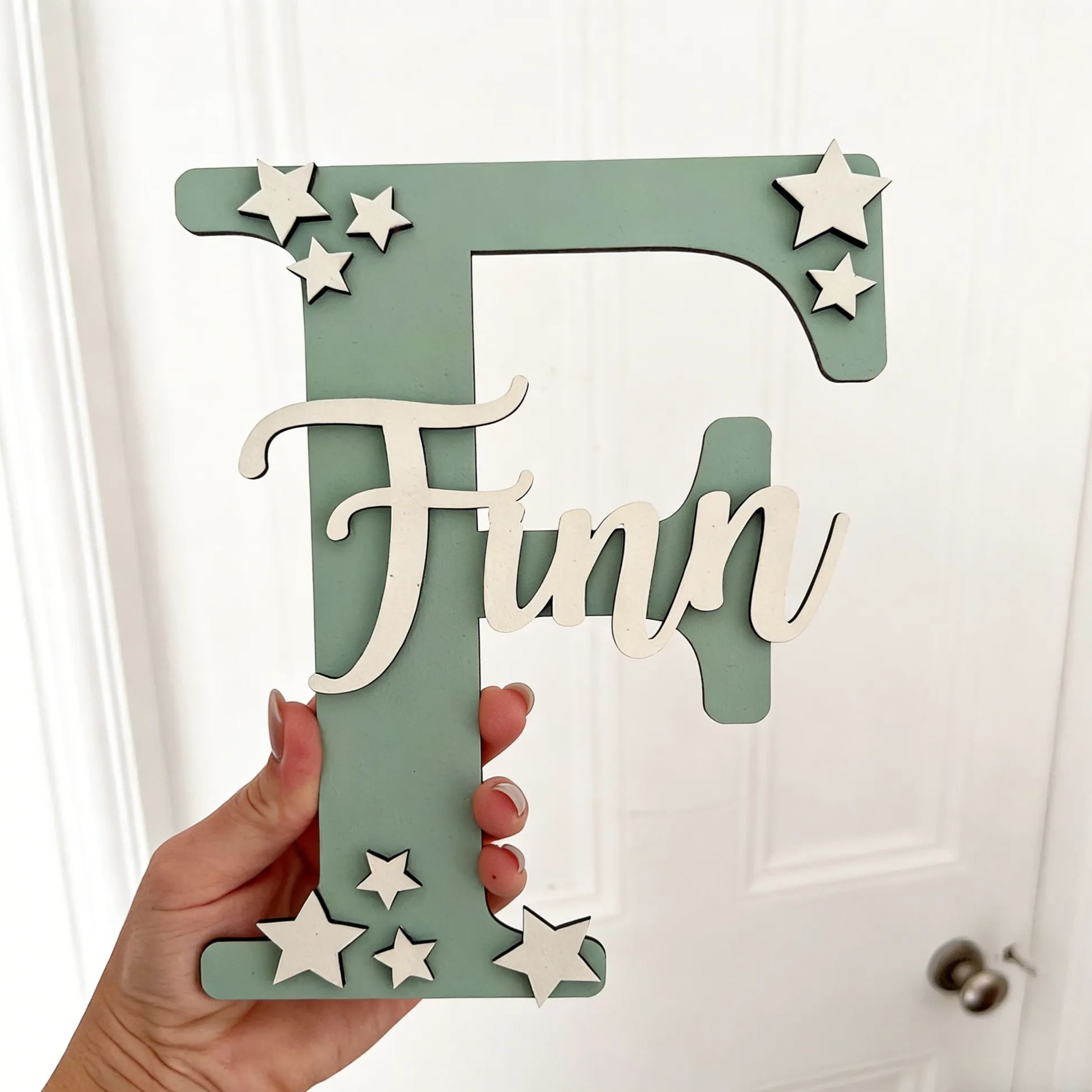 Personalized Monogramed Wall Door Name Sign | CWBaby470