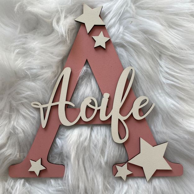 Personalized Monogramed Wall Door Name Sign | CWBaby470