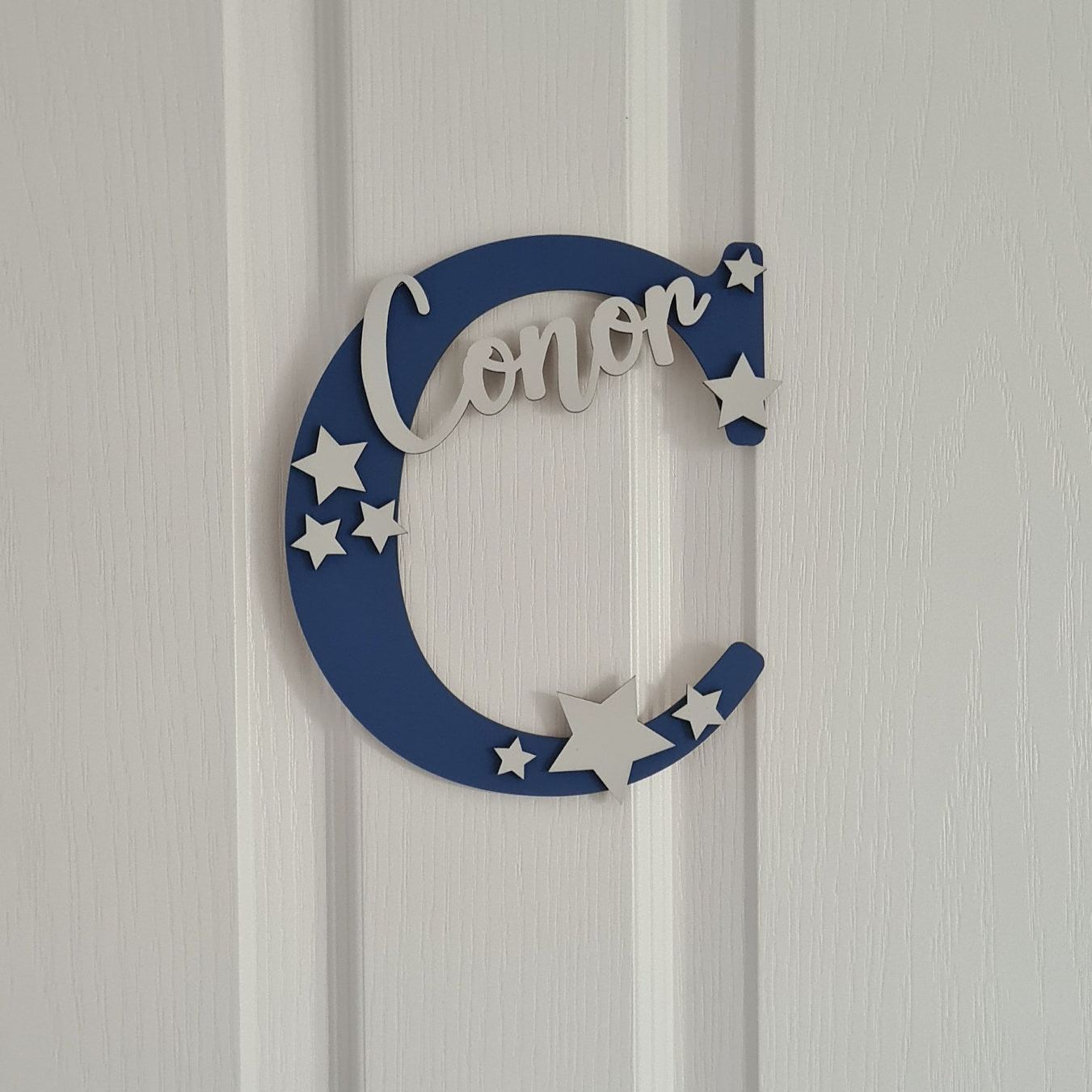 Personalized Monogramed Wall Door Name Sign | CWBaby470