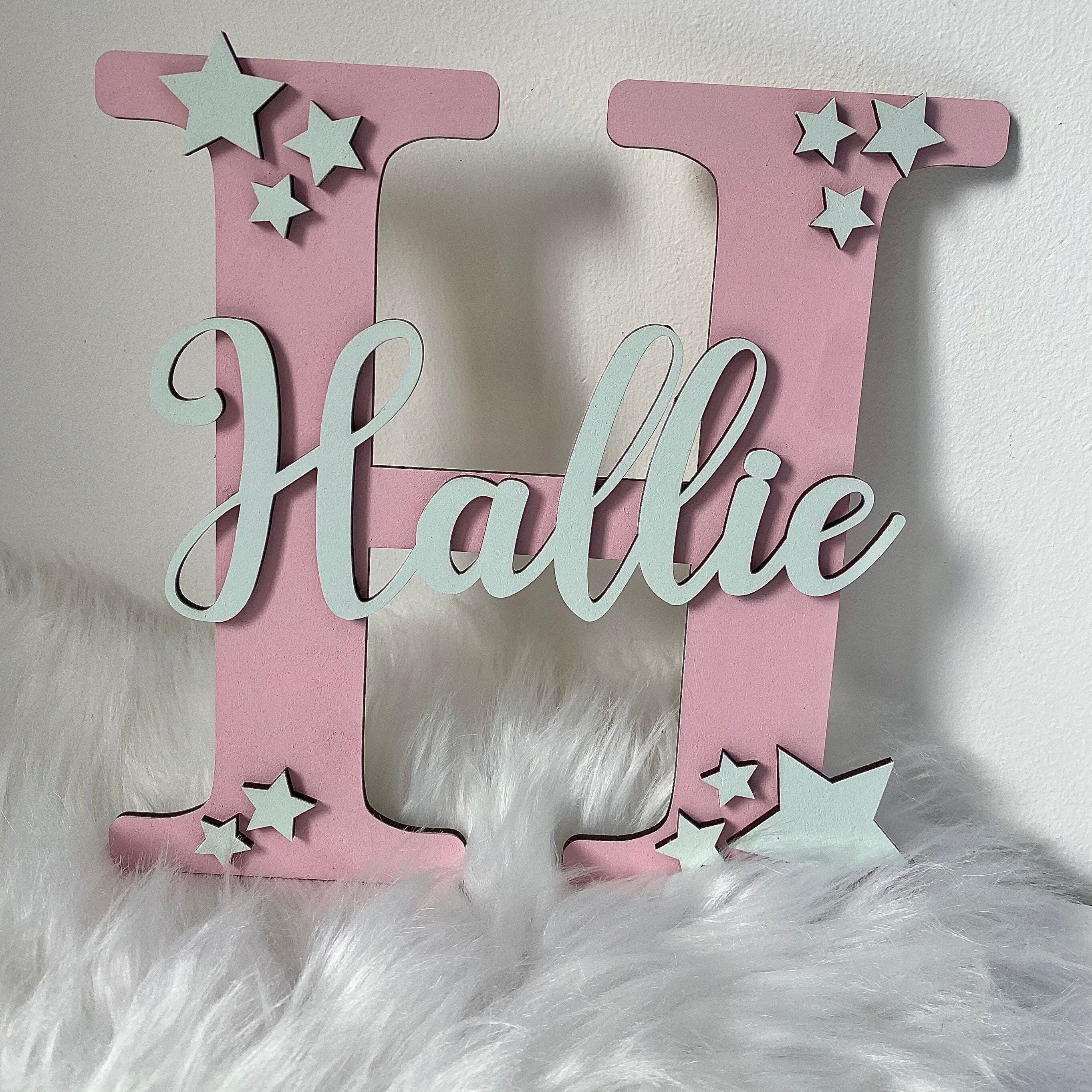 Personalized Monogramed Wall Door Name Sign | CWBaby470