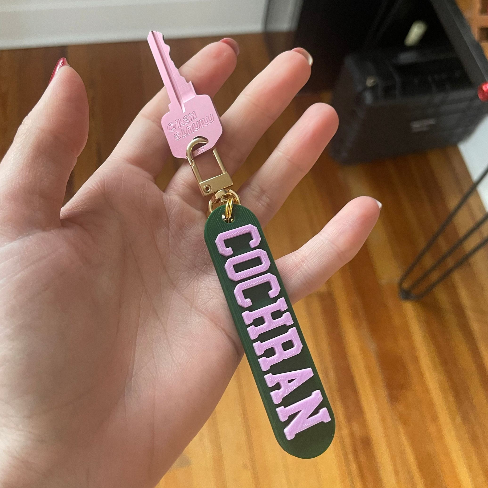 Personalized 3D Printed Name Keychains Tag | CWGift56