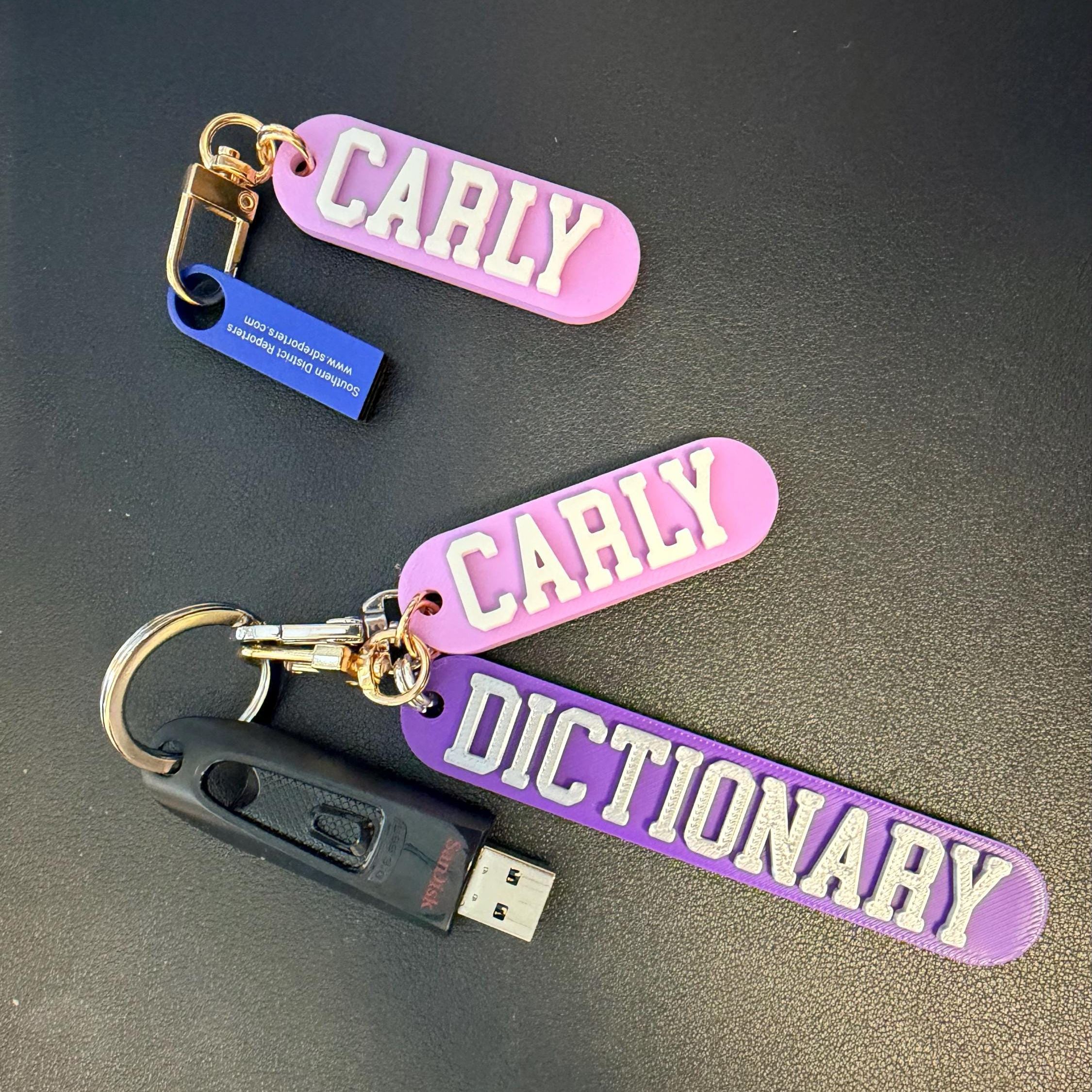 Personalized 3D Printed Name Keychains Tag | CWGift56