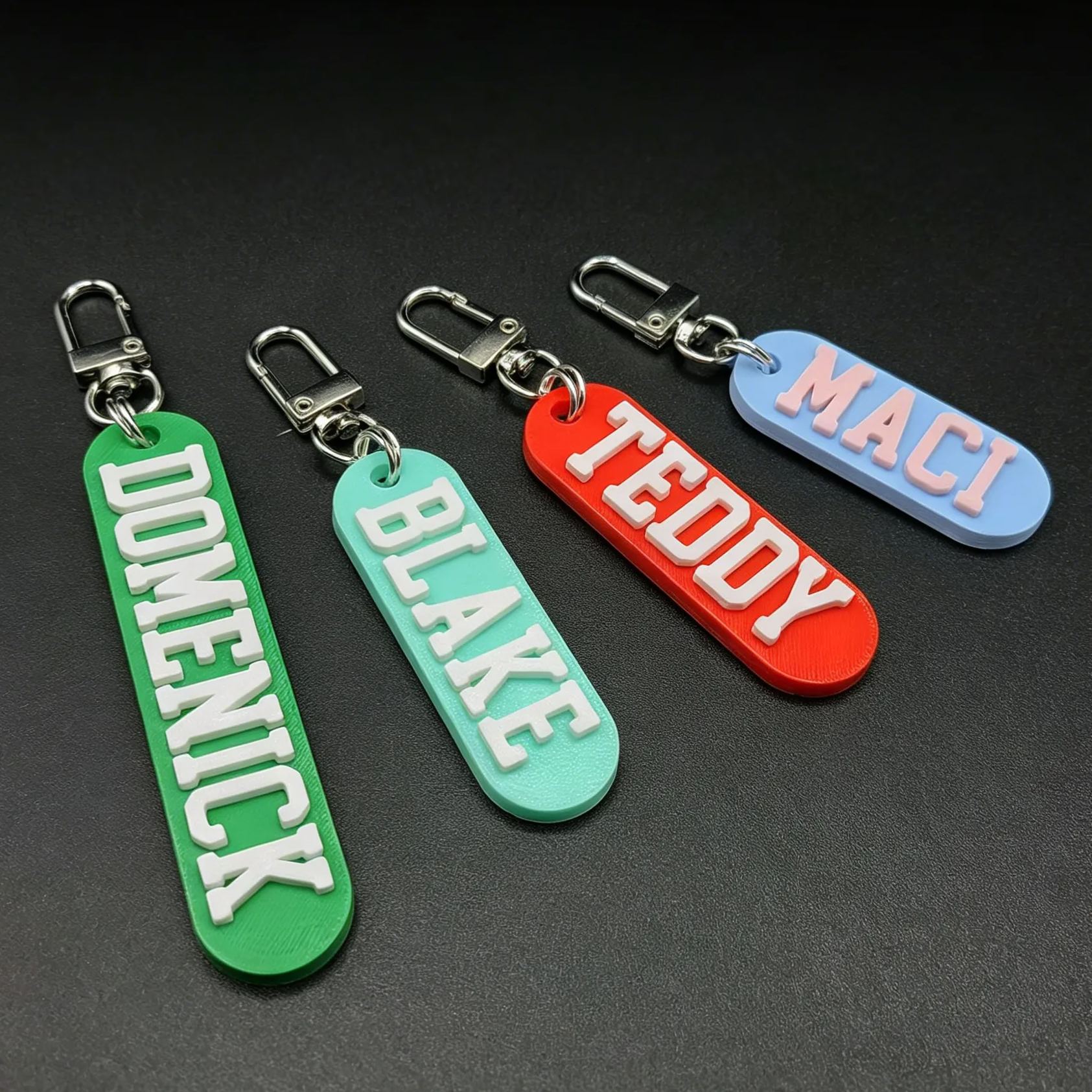 Personalized 3D Printed Name Keychains Tag | CWGift56