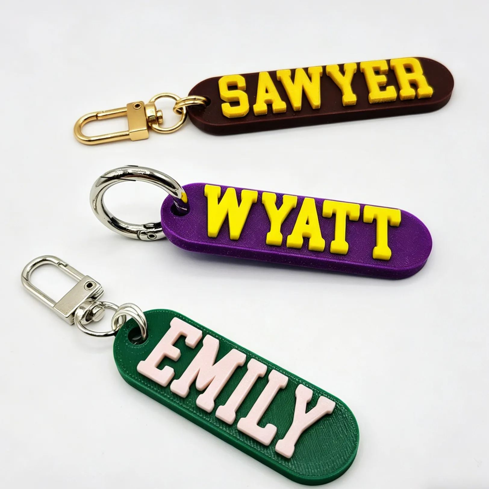 Personalized 3D Printed Name Keychains Tag | CWGift56