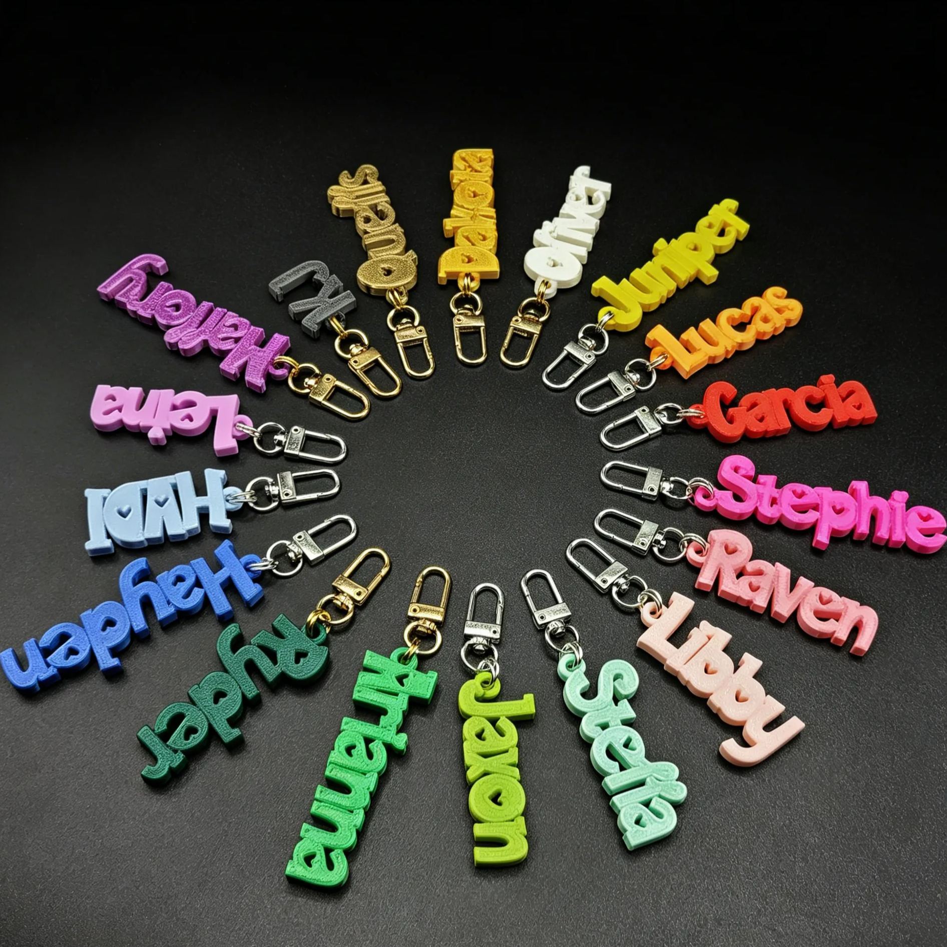 Personalized Lovely Name Keychains Backpack Tag | CWGift57