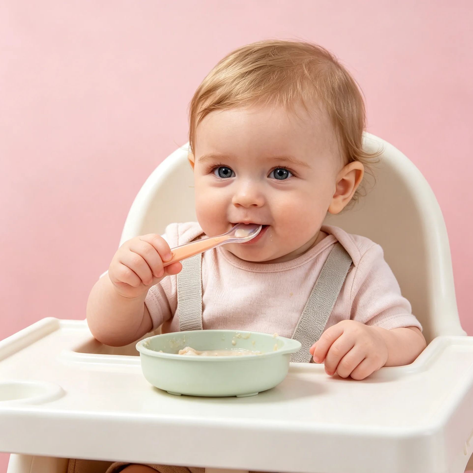 Personalised Baby Custom Silicone Feeding Spoon | CWBaby490
