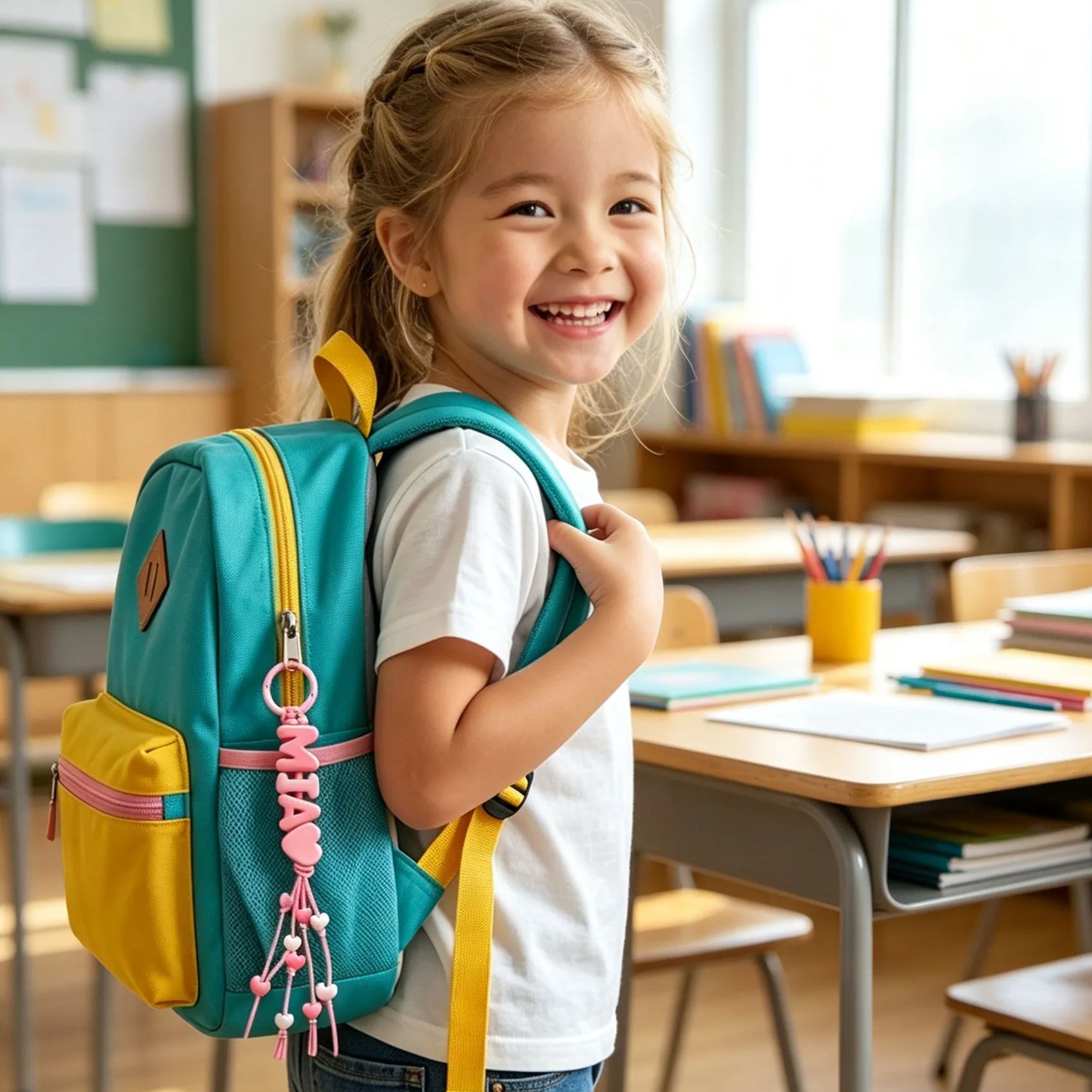 Personalized Colorful Name Letter Beaded Keychain | CWGift81
