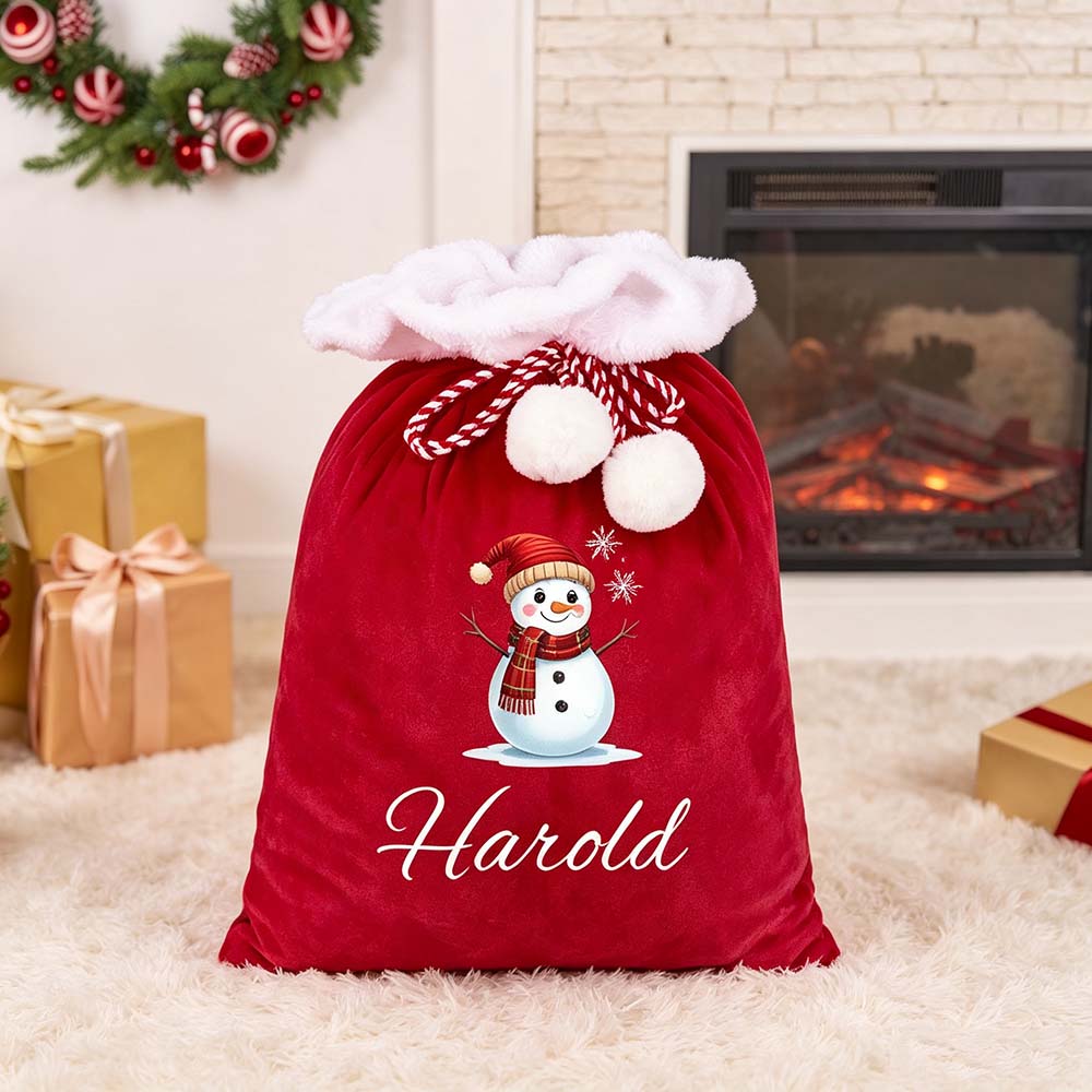 Personalized Christmas Santa Family Sack with Name | MCGift393