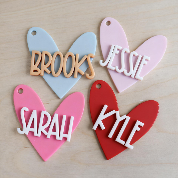 Personalized Lovely Valentine's Day Name Tags | ValGift11