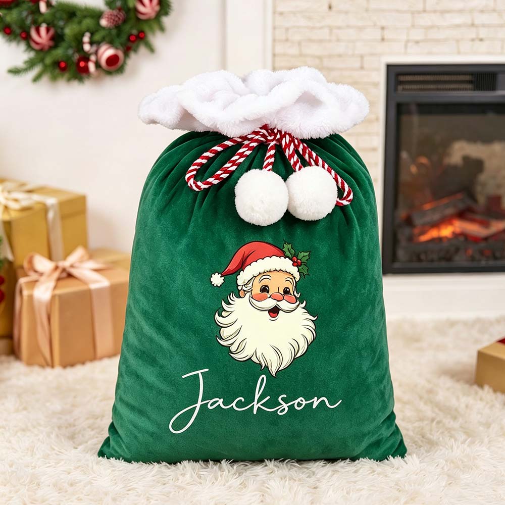 Personalized Christmas Santa Family Sack with Name | MCGift393