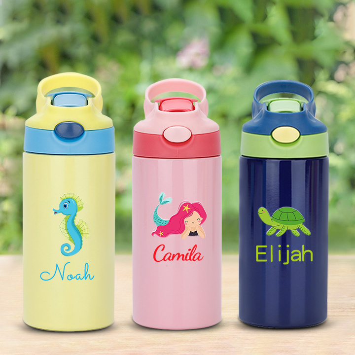 Personalised BPA Free 12oz Kid Water Bottles | YouBottle18