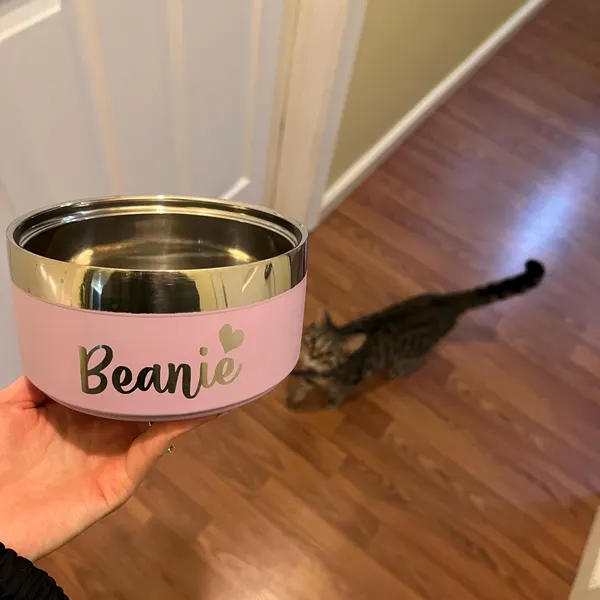 Personalized Stainless Steel Pet Food Bowl  | BKPet150