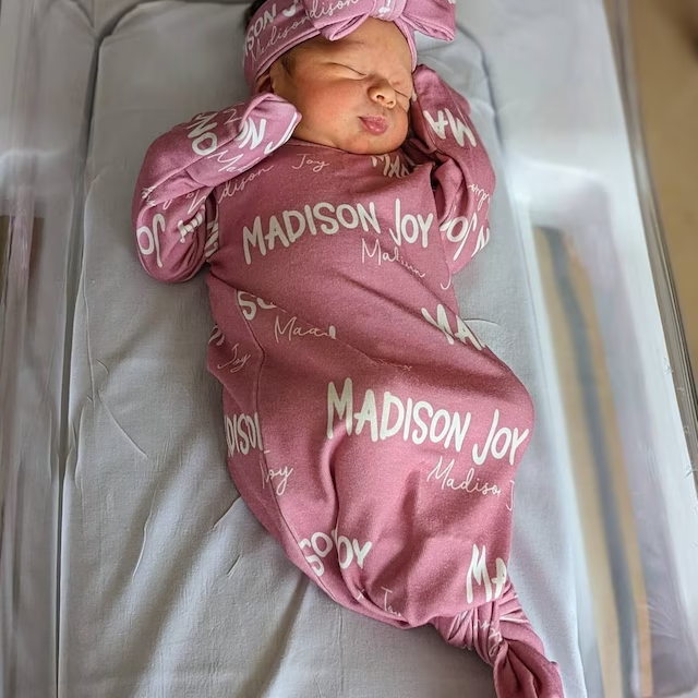 Personalized Newborn Swaddle Gown Set for Comfort & Unique | BBBlanket03