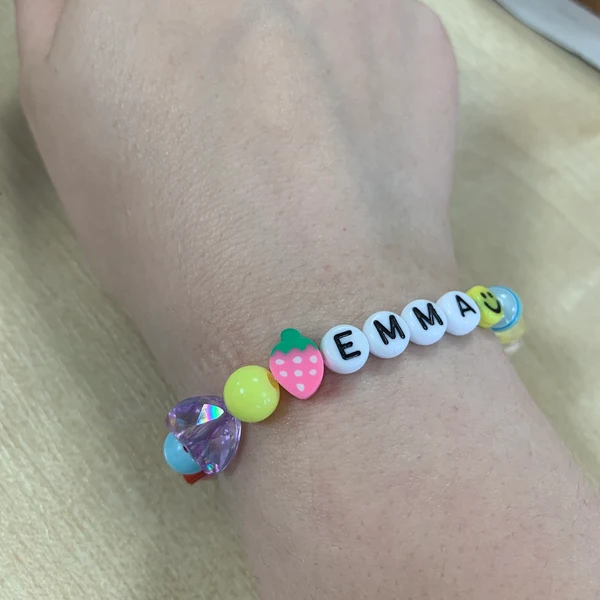 Personalized Color Fruit Bead Bracelet | CWBeach151