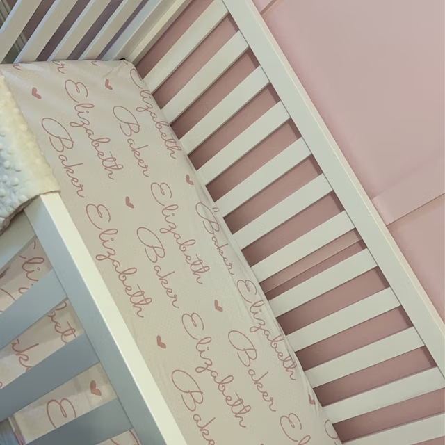 Personalized Baby Soft Crib Sheet for Comfort & Unique | BBCrib01