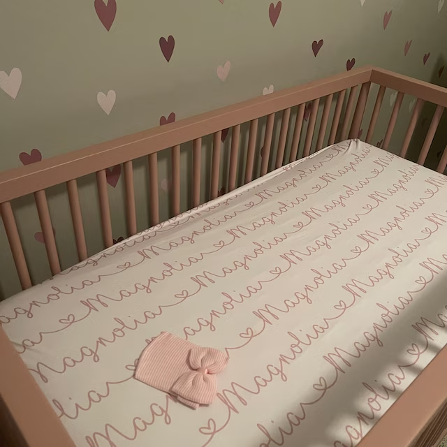 Personalized Baby Soft Crib Sheet for Comfort & Unique | BBCrib01